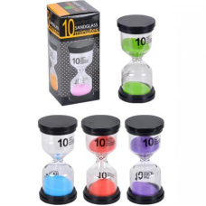 Пісочний годинник на 10 хвилин скло 4,5*9,5см KNZ