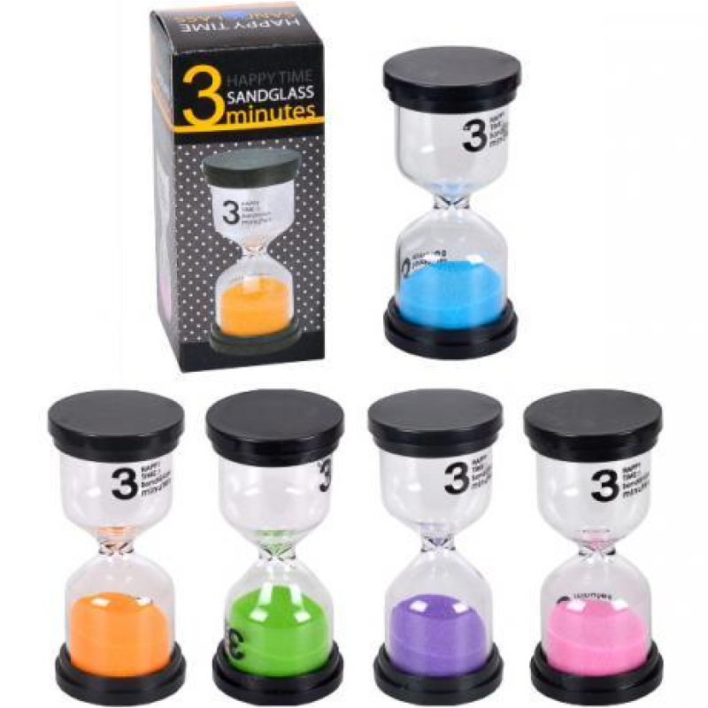 Пісочний годинник на 3 хвилин скло 4,5*9,5см KNZ
