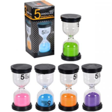 Пісочний годинник на 5 хвилин скло 4,5*9,5см KNZ