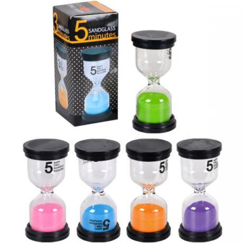 Пісочний годинник на 5 хвилин скло 4,5*9,5см KNZ