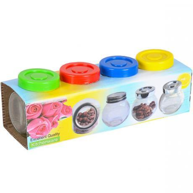 Набір баночок для спецій 4шт 200мл KNZ