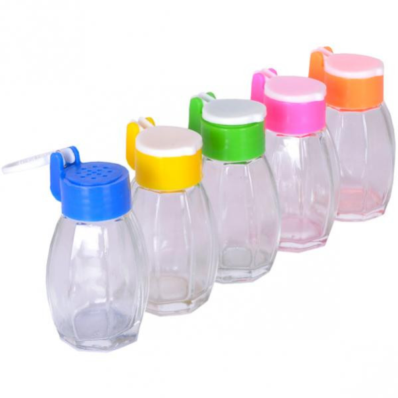 Сільничка скляна маленька 40мл, 7,5*4*4 см X3-210 KNZ Сільничка скляна маленька 40мл, 7,5*4*4 см X3-210 KNZ