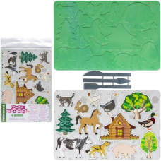 Сортер+дошка для пластиліну “Тварини“ KNZ