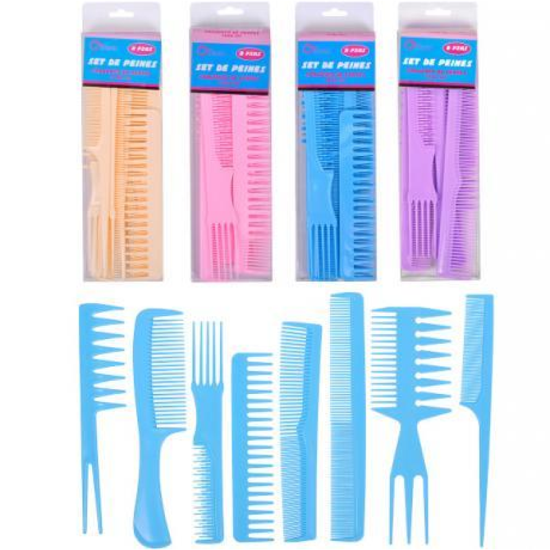 Набір гребінців 8 шт Shumei в коробочці 23,5*7,5*2 см KNZ Набір гребінців 8 шт Shumei в коробочці 23,5*7,5*2 см KNZ