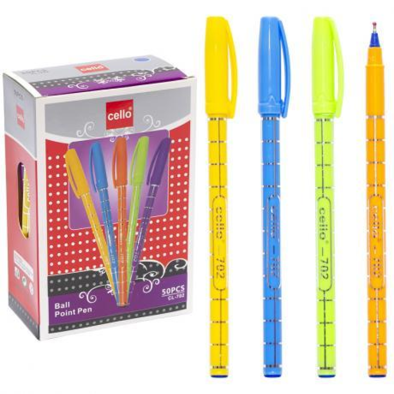 Ручка масляна Cello CL702 синя KNZ