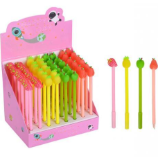 Ручка гелева 6035 “Фрукти“ синя KNZ