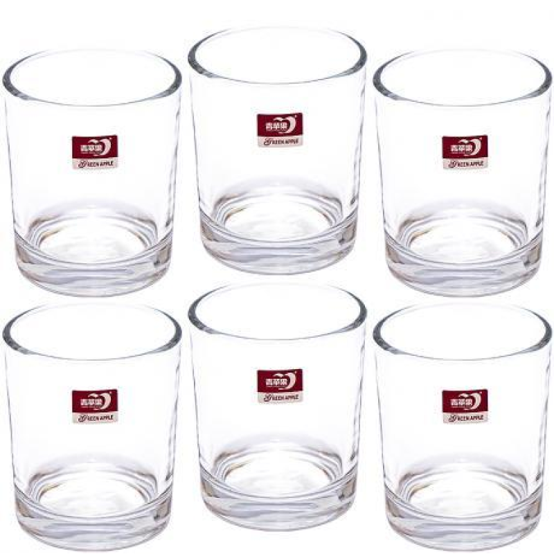 Набір склянок скло 6шт круглих 200мл 73085 KNZ