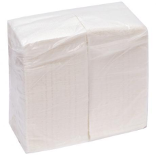 Серветки паперові, білі 24х24 см KNZ