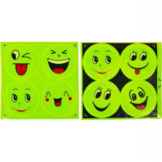 Наліпка світловідбиваюча 4 штуки “Смайл“133 KNZ