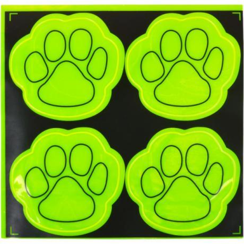 Наліпка світловідбиваюча 4 штуки “Лапа“ 127 KNZ Наліпка світловідбиваюча 4 штуки “Лапа“ 127 KNZ