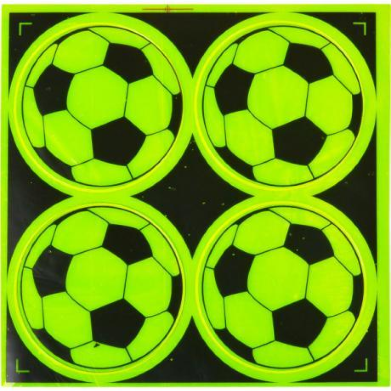 Наклейка світловідбивна 4 штуки “М“яч“ 128 KNZ Наклейка світловідбивна 4 штуки “М“яч“ 128 KNZ