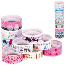 Скотч декоративний 1,5см*2 м №11 “малюнок світлий“ 2-95 KNZ