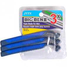 Набір бритв чоловічих 3 шт, 3 леза, на блістері 9*10,5см KNZ