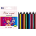 Олівці кольорові 12 кольорів міні White Night “С“ CR555-12M KNZ