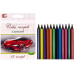 Олівці кольорові 12 кольорів міні White Night “С“ CR555-12M KNZ