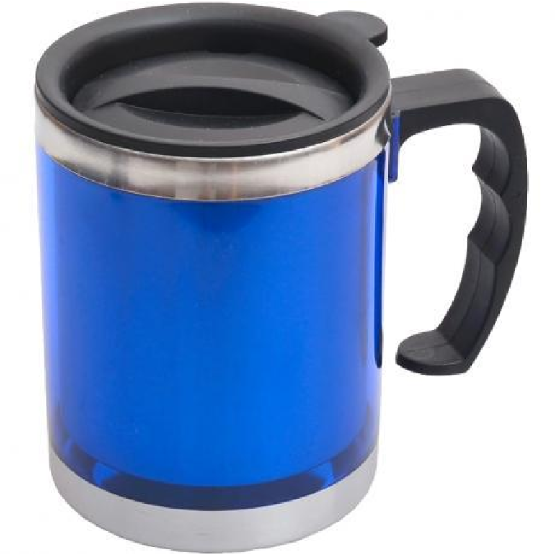 Термокухоль 450 мл синій з ручкою 11*8,5см KNZ