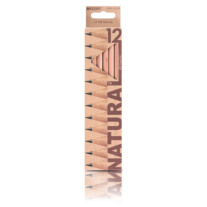 Олівці графітні “MARCO“ Natural (12 шт, НB) 6000-12CB KNZ