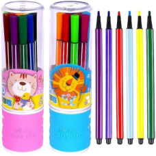 Фломастер тубус 12 кольорів 1668-12 KNZ