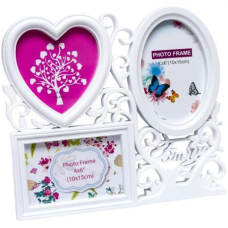 Фоторамка-колаж біла на 3 фотографії LH1616 31*28*2см KNZ