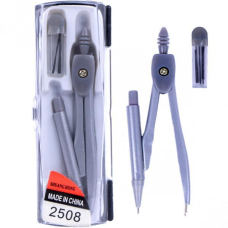 Циркуль + грифелі + гумка 2508/1-93 KNZ