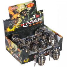 Брелок 2 в 1 “Граната“ лазер/ліхтарик 12-17 KNZ