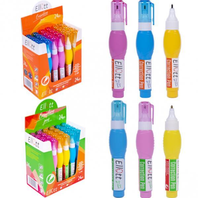 Коректор ручка “Ellott“ ET709E 7мл KNZ