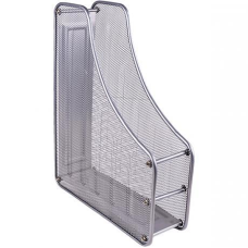 Канцелярський лоток на 1 відділення металевий сітка вертикальний срібло настільний 1988-1-S/307А KNZ