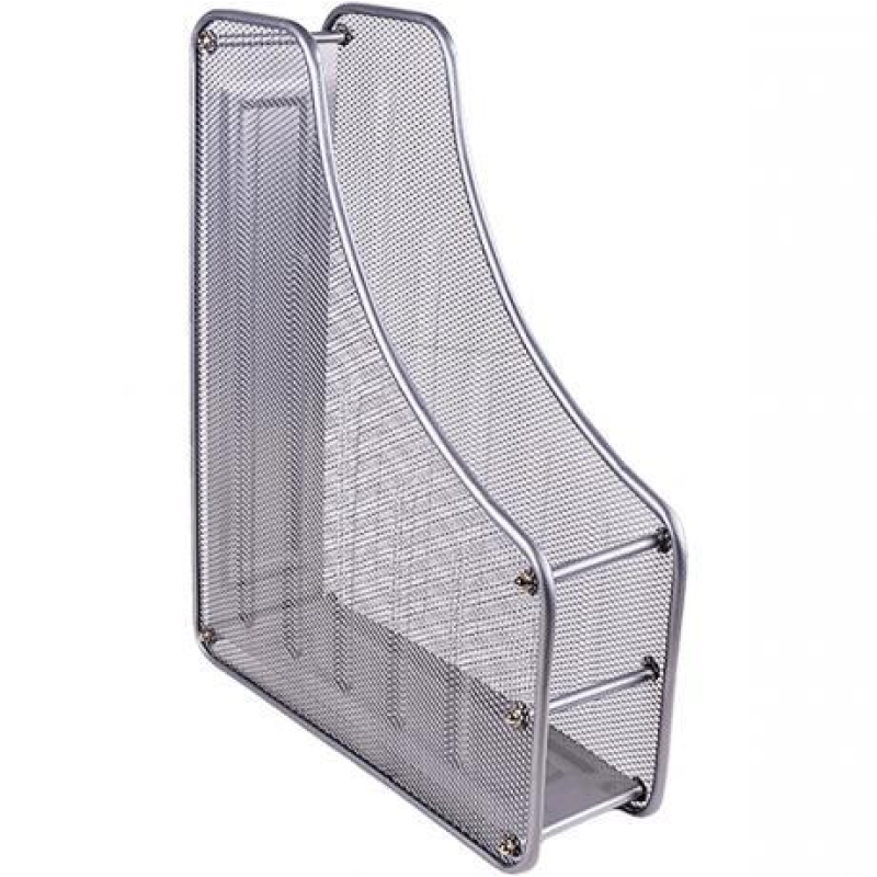 Канцелярський лоток на 1 відділення металевий сітка вертикальний срібло настільний 1988-1-S/307А KNZ