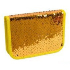 Пенал “Паєтки двосторонні“ 1від 19,5*13,5*3см Золото KNZ