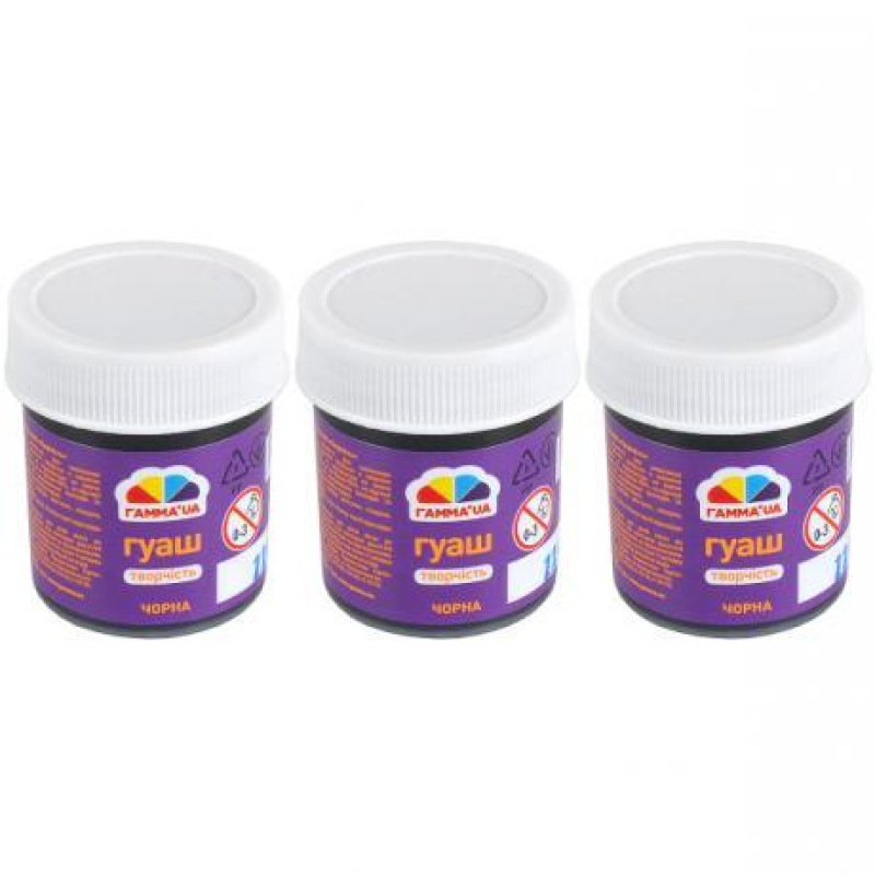 Гуаш 40 мл Чорна “Творчість““Гамма“ KNZ