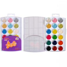 Акварель 18кол (12+6 перламутр) “Творчість“ пластик “Гамма“ 19,5*11,5 см KNZ