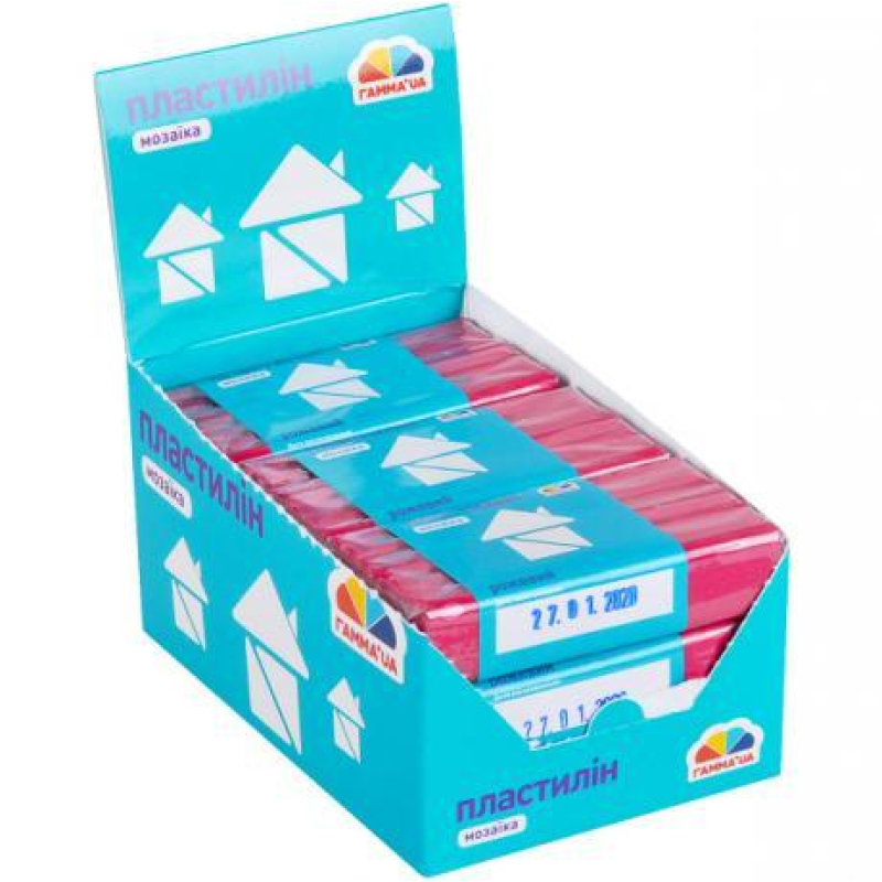 Пластилін “Мозаїка“ Розовий 50г “Гамма“ KNZ