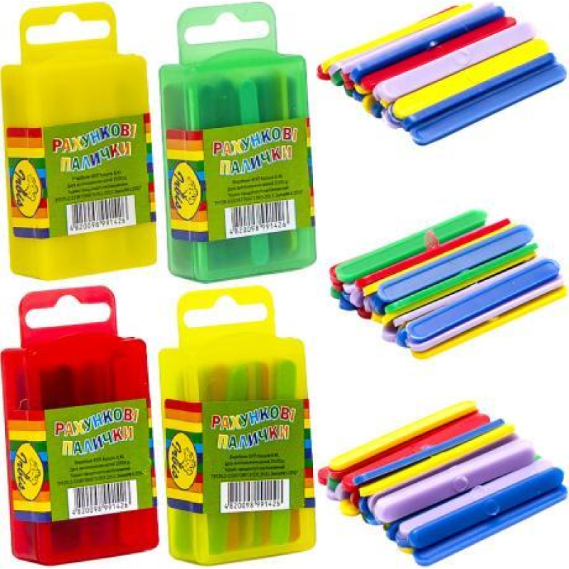 Рахункові палички у пластиковій коробці KNZ