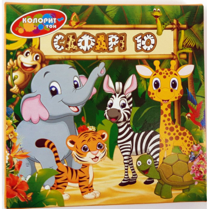 Пластилін 10 кольорів “Колорит“ 210 гр П-10 KNZ