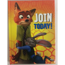 Блокнот для нотаток А6, тверда обкладинка, 48 листів офсет, клітинка, “ZooToPia“ “Нік і Джуді“ 20 (шт ), Ц724007У KNZ