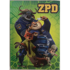 Блокнот для нотаток А6, тверда обкладинка, 48 листів офсет, клітинка, “ZooToPia“ “Все за справу“ 20 (шт ), Ц724007У KNZ