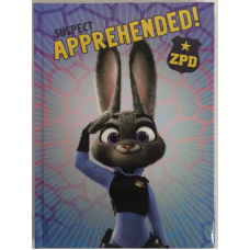 Блокнот для нотаток А6, тверда обкладинка, 48 листів офсет, клітинка, “ZooToPia“ “Джуді Хопс“ 20(шт), Ц724007У KNZ