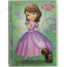 Блокнот для нотаток А6, тверда обкладинка, 48 листів офсет, клітинка, “Софія з друзями“ 20(шт), Ц631025У KNZ