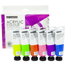 Набір акрилових фарб неон “Art ranger“ 6 кольорів * 75мл, 0675-N KNZ