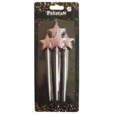 Набір свічок “Зірочка на паличці“, рожеве золото 4шт/уп 868613 KNZ