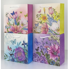 Подарунковий пакет ПРЕМІУМ “Квіти“ 32x26x12см 210гр, 297 M KNZ