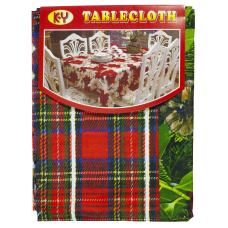 Скатертина новорічна “Flowers“ 150х180см KNZ