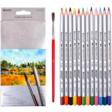 Олівці кольорові акварельні 12 кольорів “MARCO“ Raffine 7120-12CB KNZ