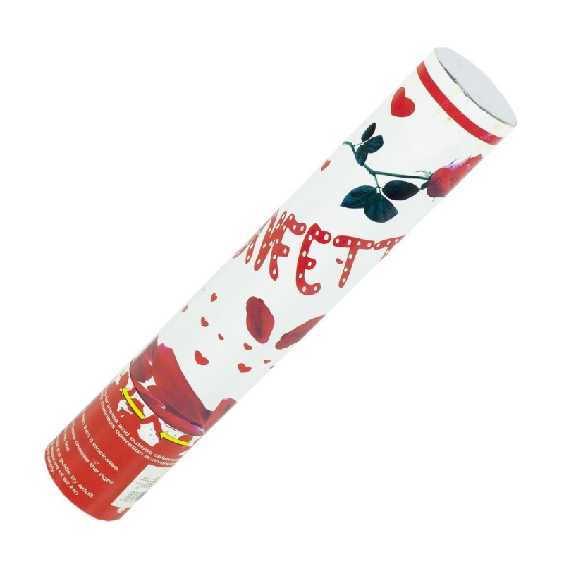 Хлопушка пневматична “Троянди“ 80см 35гр, пелюстки троянд тканини KNZ Хлопушка пневматична “Троянди“ 80см 35гр, пелюстки троянд тканини KNZ