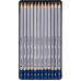Набір простих олівців 12шт (2H-9B) MARCO CHROMA 1015-12TN KNZ