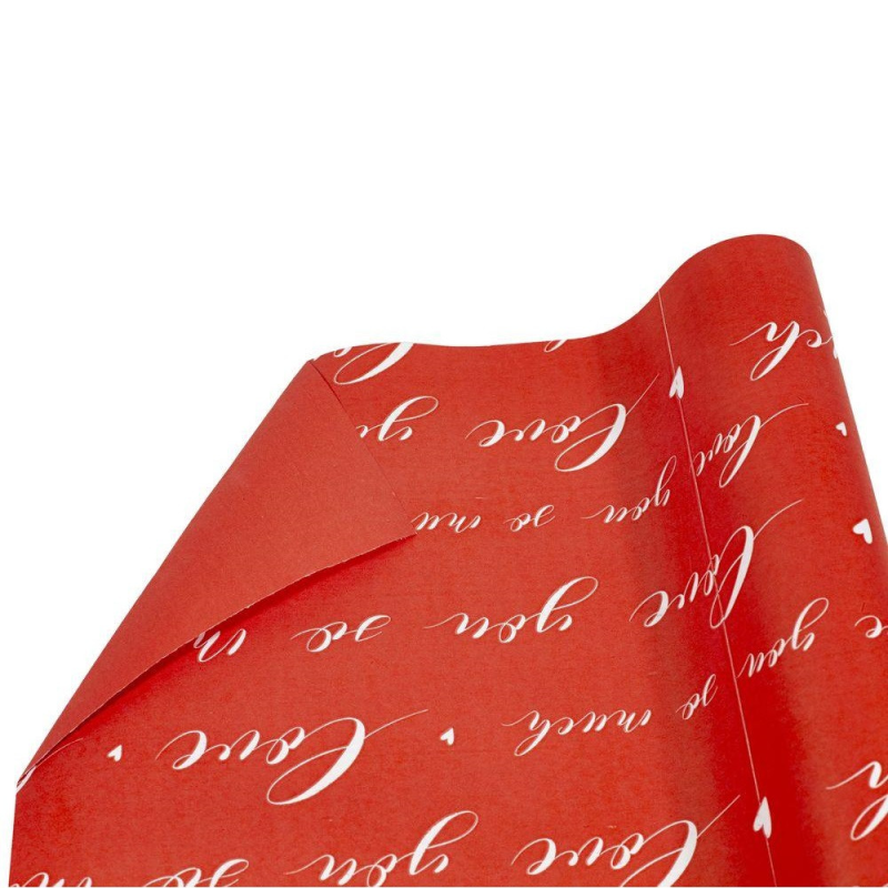 Папір для упакування 0,66 х 7м Подарунків Крафт - двосторонній “LOVE“ червоний Пт 501 KNZ Папір для упакування 0,66 х 7м Подарунків Крафт - двосторонній “LOVE“ червоний Пт 501 KNZ