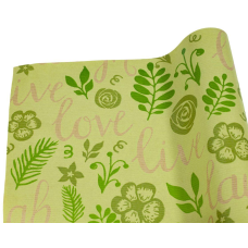 Папір крафт, “Love laugh“ на зеленому Unison, Пт 871 KNZ