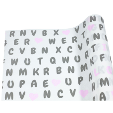 Папір чорний шрифт-рожеві серця, Unison, Пт 866. 1 KNZ