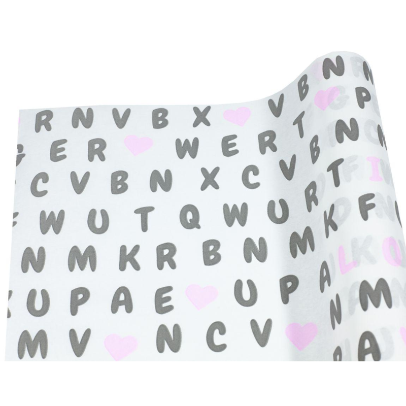 Папір чорний шрифт-рожеві серця, Unison, Пт 866. 1 KNZ Папір чорний шрифт-рожеві серця, Unison, Пт 866. 1 KNZ