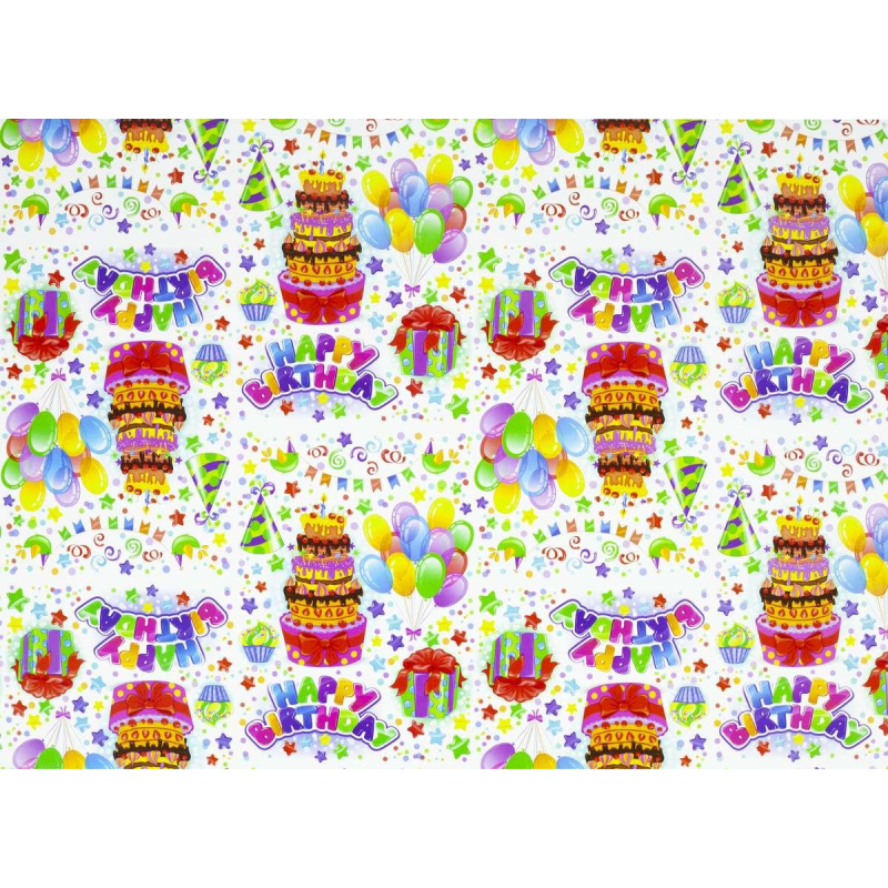 Крейдований папір - happy Birthday, Unison, PVM10-107 KNZ